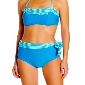 NWT Nicole Miller Studio Bandeau Bikini